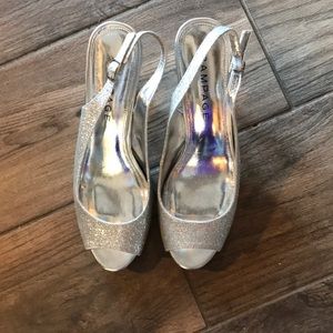 Silver heels